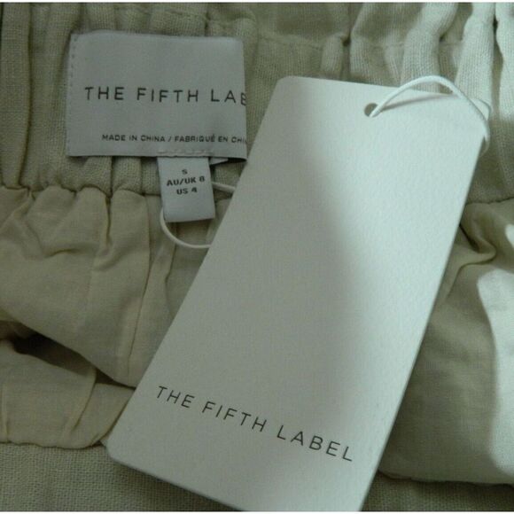 The Fifth Label Blouse Off Shoulder Cropped Beige Theo Wheat Top Size Small/4 - Picture 8 of 10